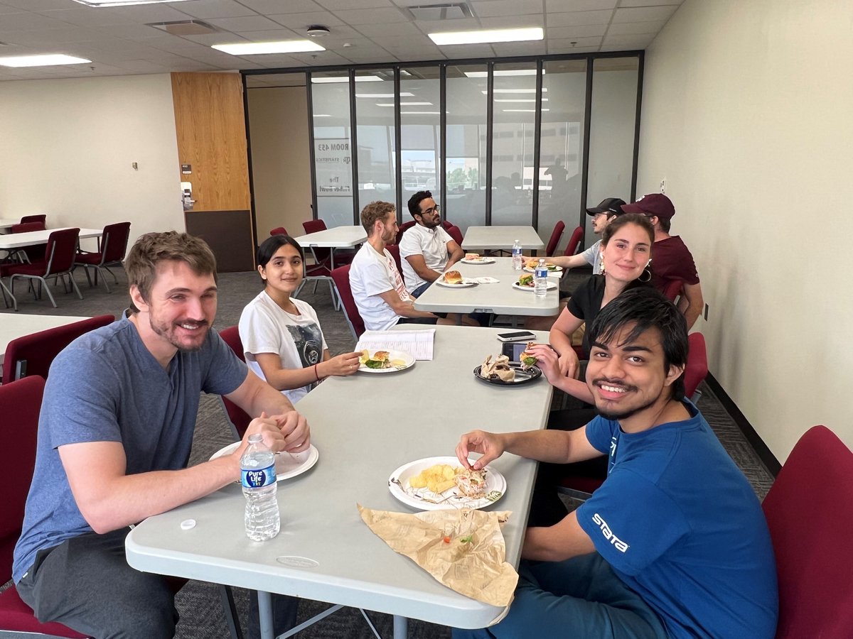 TAMUstats's tweet image. π Qualifying Exams Week = crunch time for our PhD STAT AGβs!
Exams on May 19 & 21, powered by good food and sharp minds. π§ π₯
Big cheers and good luck - youβre crushing it! ππͺ
#TAMU #TAMUstats #Statistics #QUALS #PhD