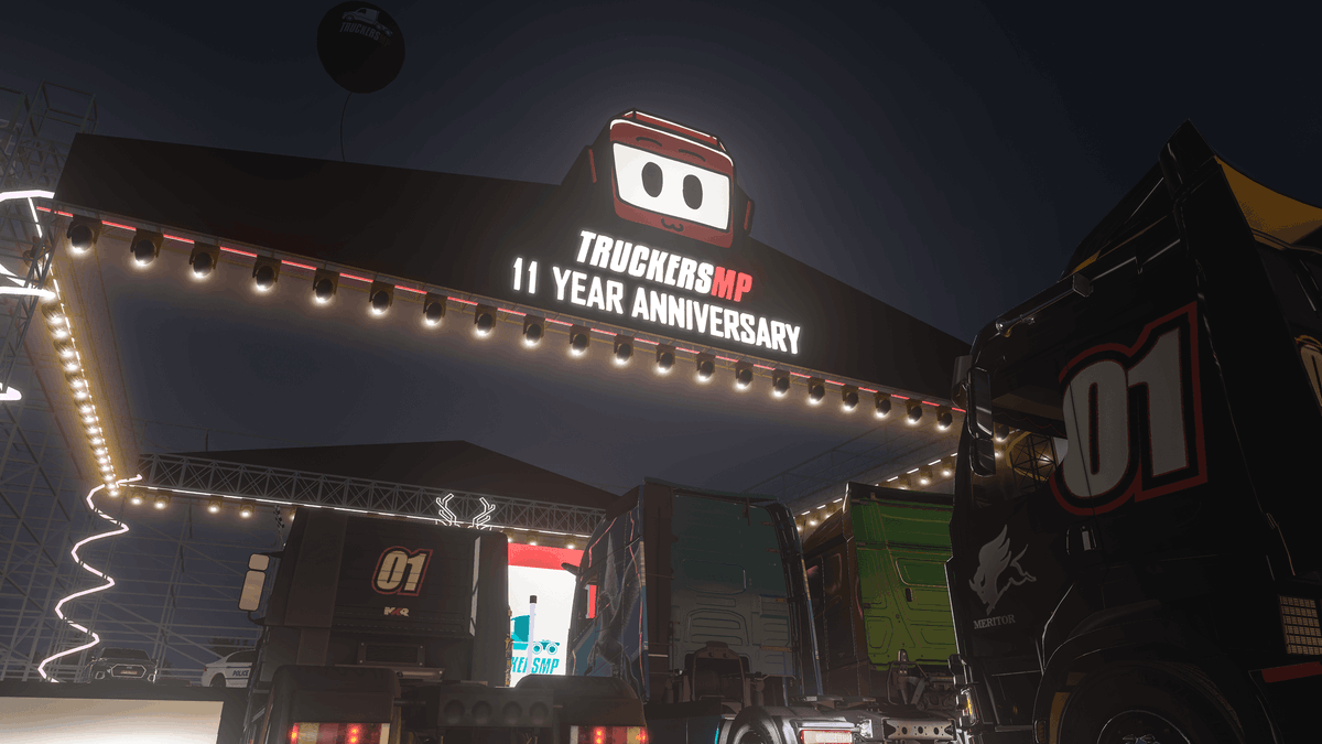 TruckersMP's tweet photo. With the #TMP11 celebrations behind us, we want hear from you ๐ง
Let us know your thoughts on:
- 1๏ธโฃ Our #TruckersMP 11 Festival
- 2๏ธโฃ Our #ETS2 and #ATS convoys
- 3๏ธโฃ Our Freeroam server
- โSomething else?
#BestCommunityEver #SCSSoftware #SCS #SCSSOFT https://t.co/8T58ox5vsD