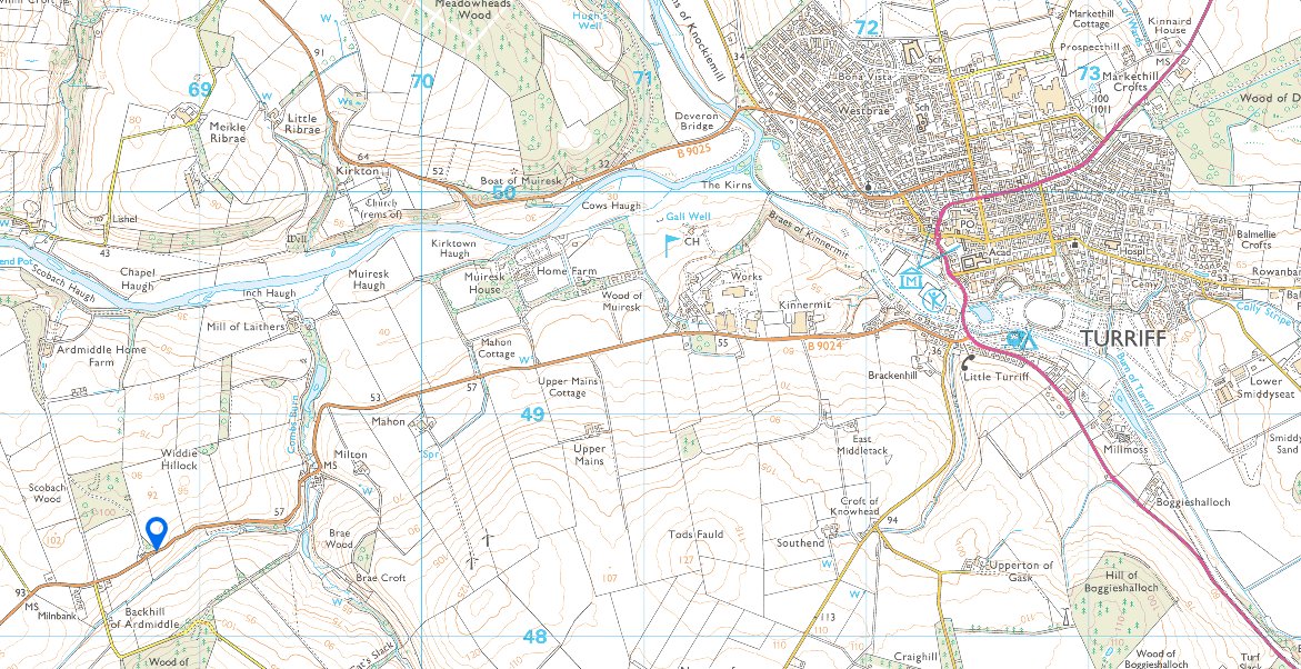 AbshireRoads's tweet image. ⚠️Road Closed - B9024 - Turriff to Glendronach⚠️ At Ardmiddle Lodge, due to the risk of trees falling onto the carriageway. Road Closure currently in place while our contractor attends.