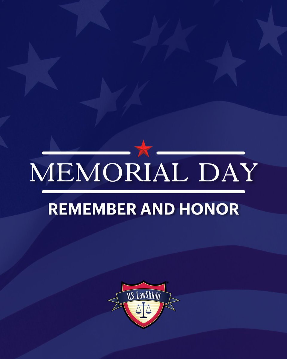 Today we remember and honor the brave men and women who made the ultimate sacrifice for our freedom.

Thank you for your service. We will never forget.

#MemorialDay #HonorTheFallen #RememberAndHonor #USLawShield #GratefulNation