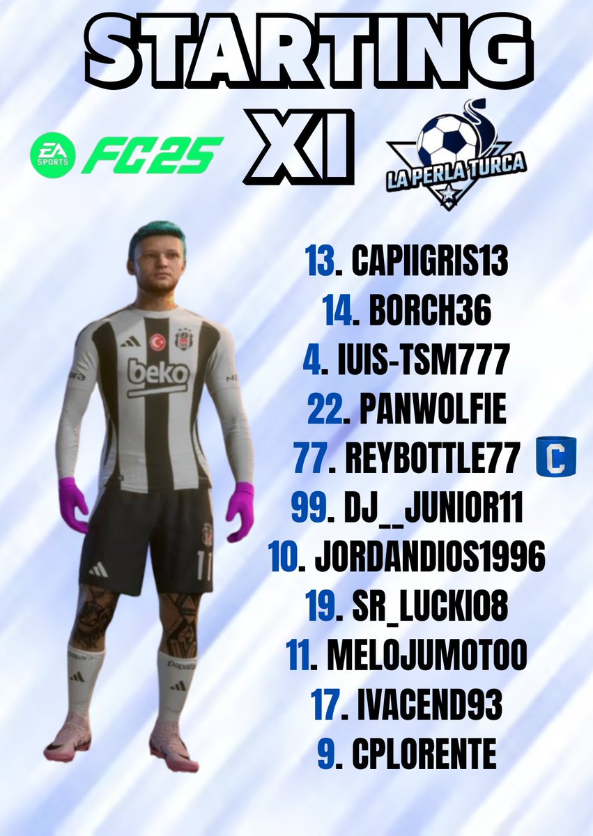 laperlaturca77's tweet photo. #EaFc25 || 𝐍𝐮𝐞𝐬𝐭𝐫𝐨 𝐗𝐈 𝐝𝐞 𝐡𝐨𝐲 

🆚 fcstars
🕒 23:00
🏆 @Official_EVF Liga Primavera

🆚 @CDREALSPORT25
🕒 23:20
🏆 @Official_EVF Liga Primavera

🆚 @FgcUnited
🕒 23:40
🏆 @Official_EVF Élite https://t.co/QenfR99P0G