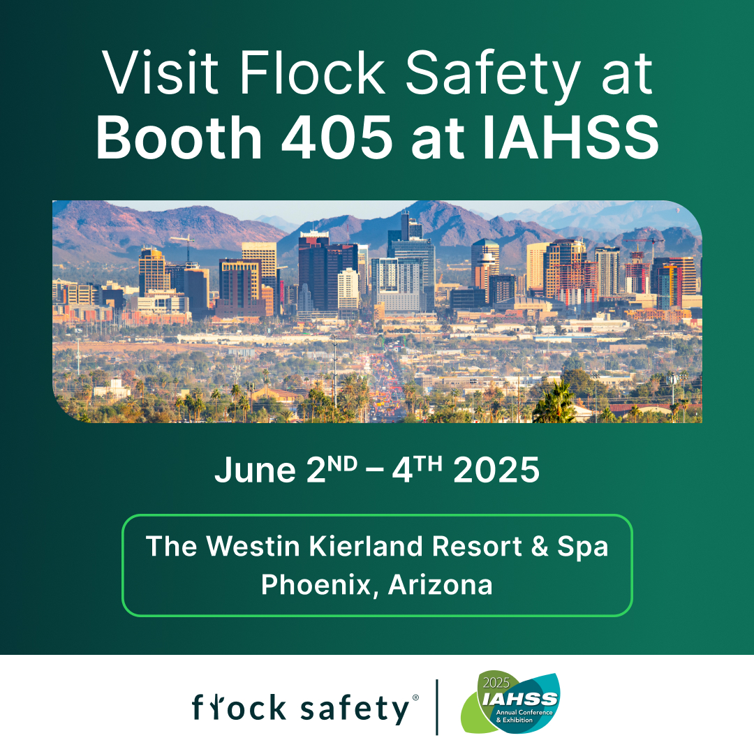 IAHSS is almost here! 

Learn how our technology suite—including license plate readers, video cameras, and mobile security trailers—helps hospital security proactively deter offenders whilst protecting nurses, doctors, and patients.

Don’t miss the chance to connect with our team