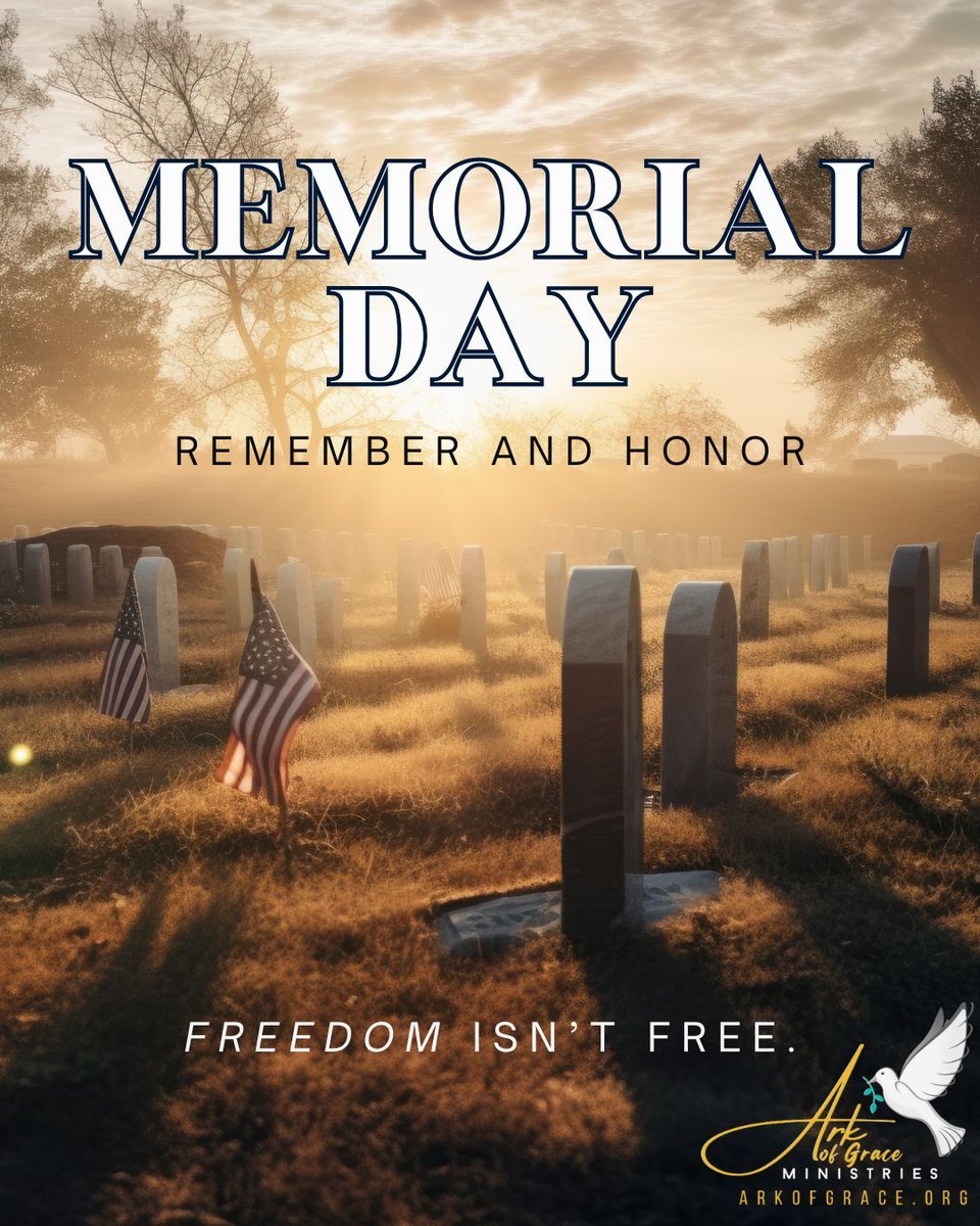 Today, we honor the brave. Memorial Day is not just a long weekend—it’s a moment to remember the men and women who gave everything for our freedom. Their sacrifice will never be forgotten. Greater love hath no man than this, that a man lay down his life for his friends. John