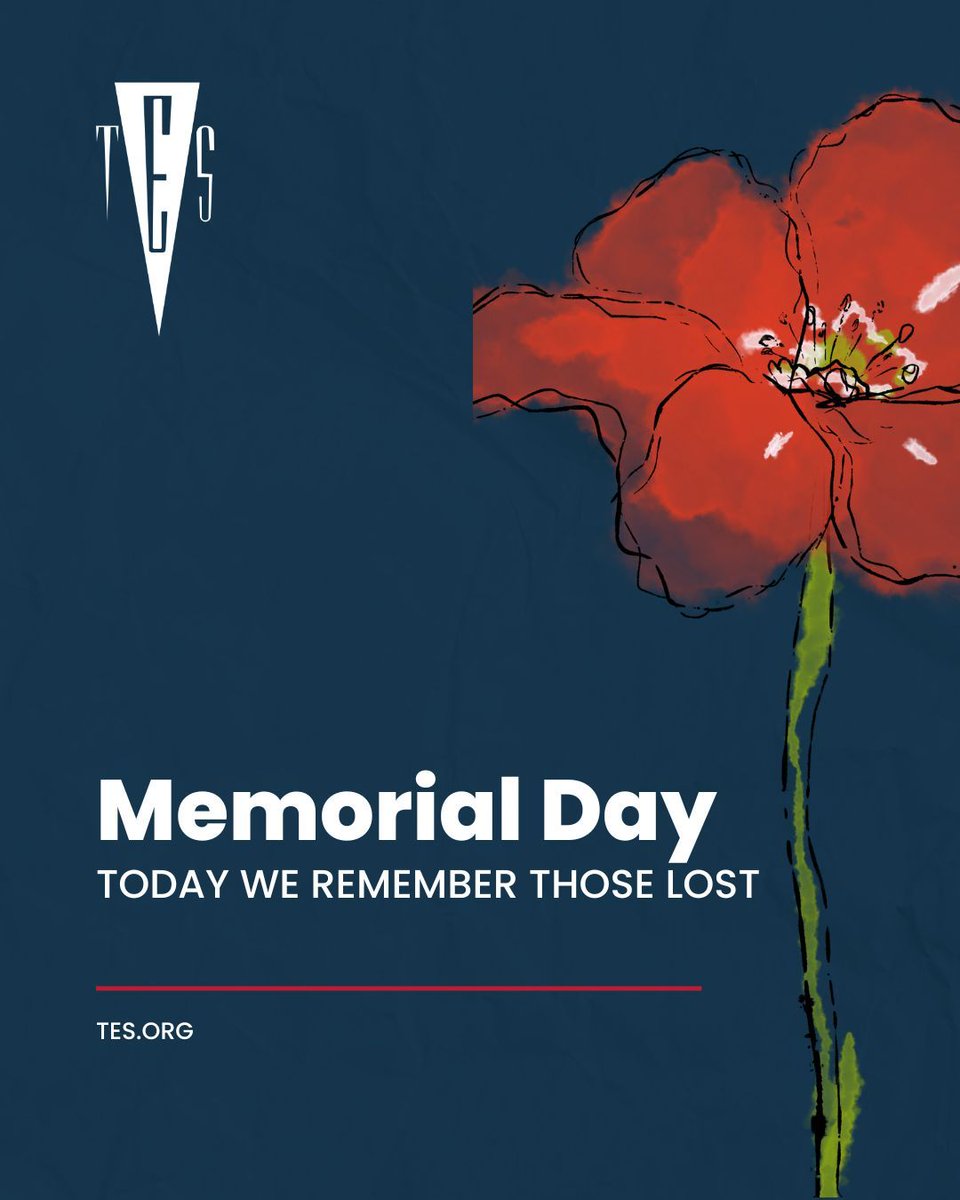 On this Memorial Day, TES pauses to reflect on the profound sacrifices made by our fallen heroes. Their legacy lives on in the freedoms we cherish. Thank you for your service and ultimate dedication. #MemorialDay2025 #FreedomIsntFree #RememberOurHeroes
