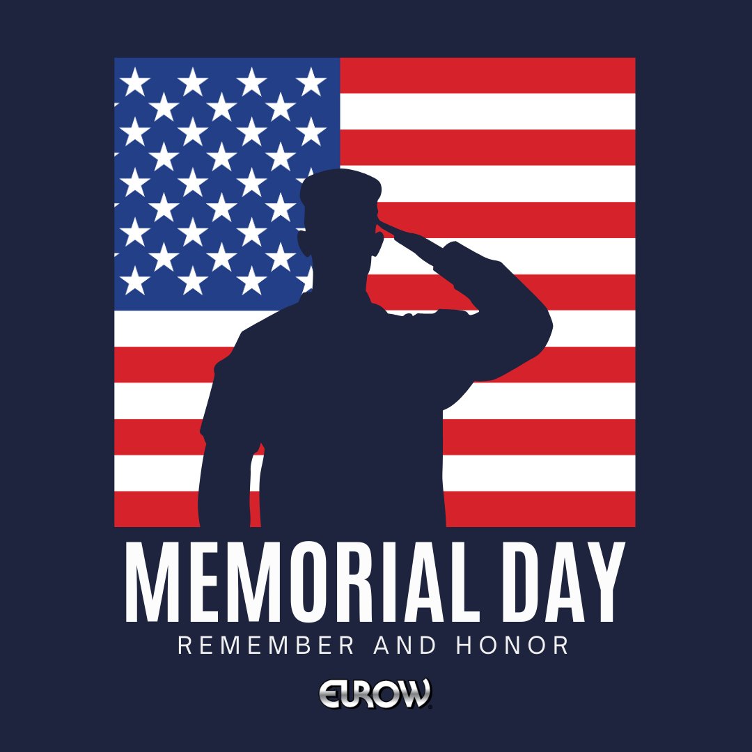 Eurow_Official's tweet photo. Happy Memorial Day! Today, we honor the brave souls who fought for our freedom.  As we remember our heroes, may our celebrations be filled with love, laughter, and gratitude. #memorialday #memorialday2025 https://t.co/UHXkOLp6zr