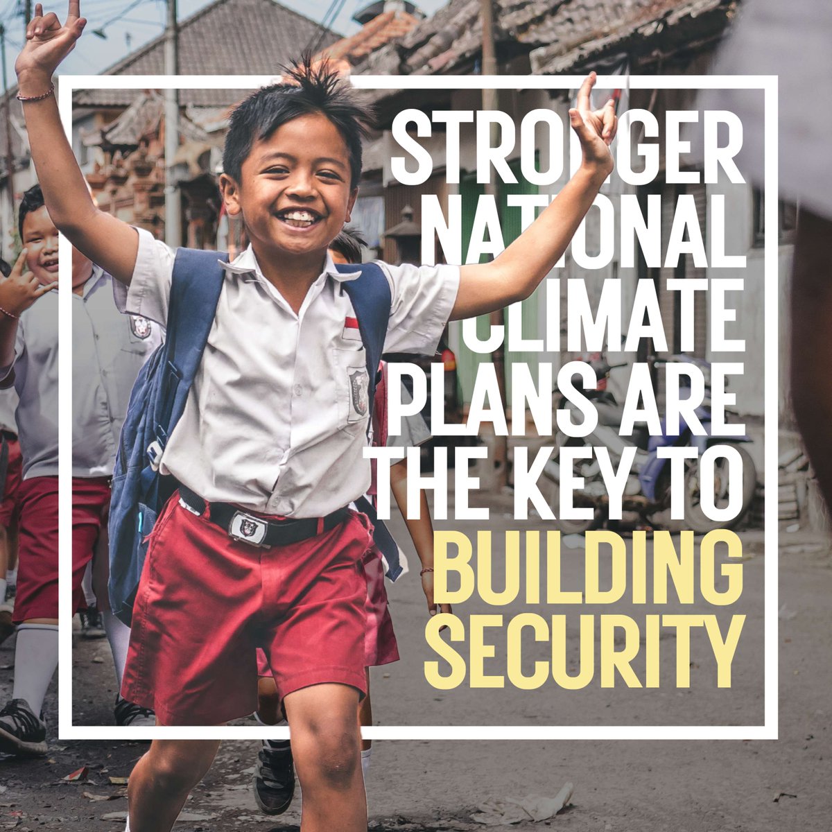 Stronger climate plans = stronger security.

Climate change is a threat multiplier, fuelling conflicts over scarce resources. 

Lowering emissions and building resilience means better conditions for peace, less forced migration and reduced pressure on borders and budgets.