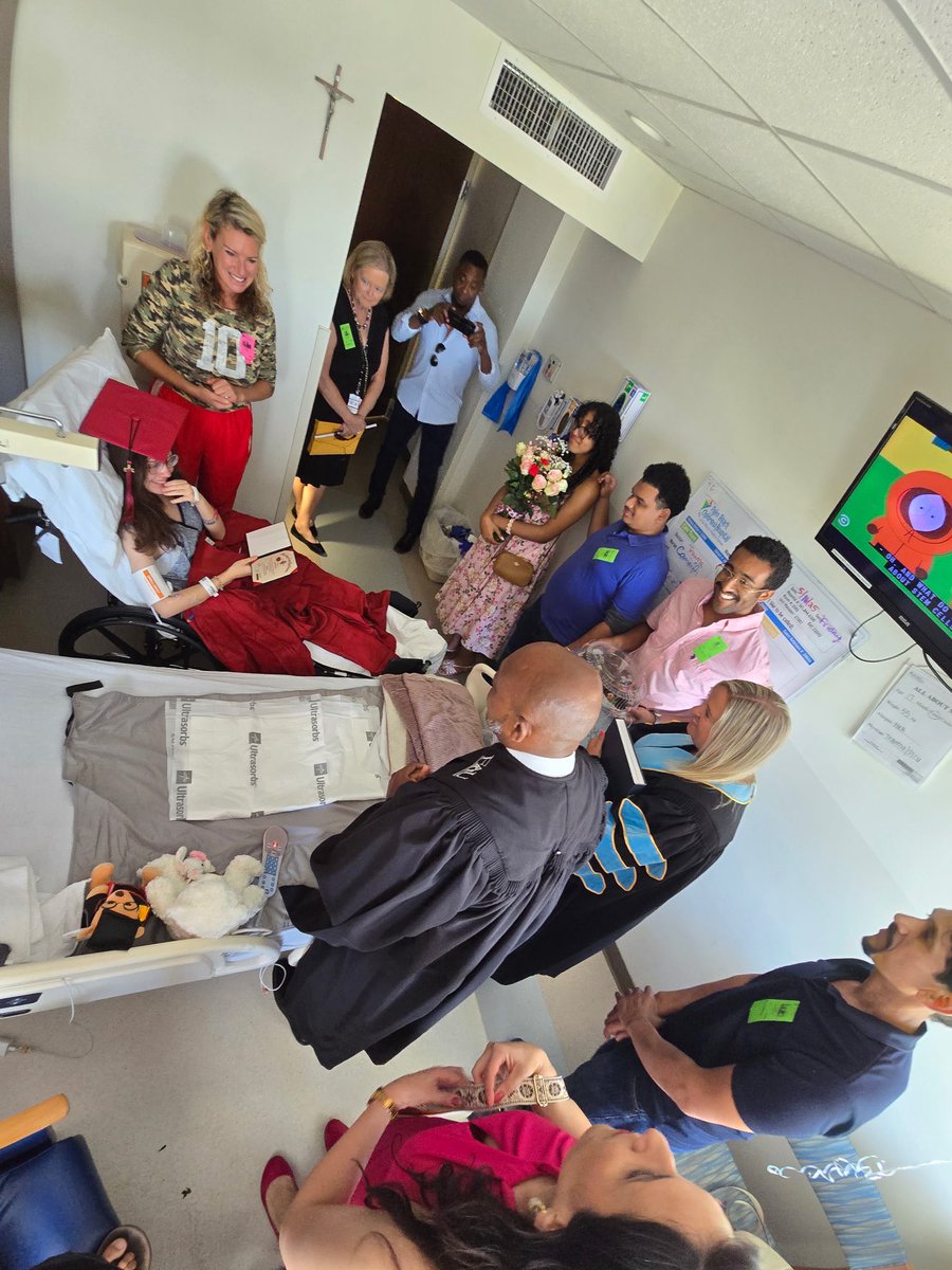 When one of your top twenty students gets into an accident just days before graduation, you do everything you can to make the day as special as possible. With the help of her dad, Principal Myers and I had the pleasure of presenting Ivanna her diploma. #classof2025 #broncostrong