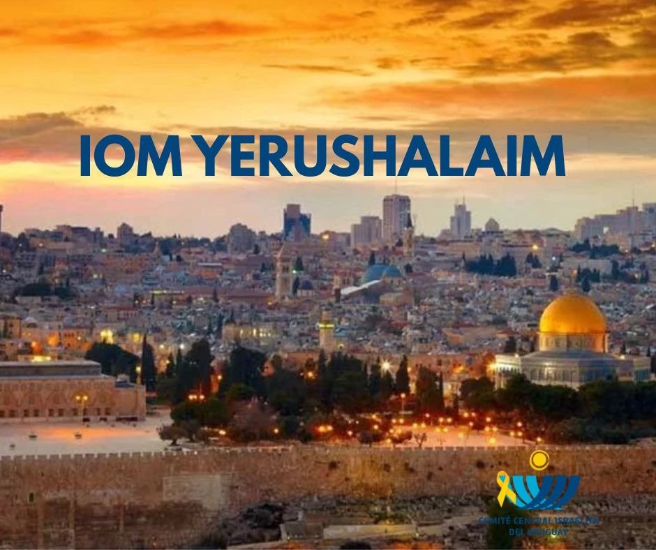 El mundo judío celebra Iom Yerushalaim, 58º aniversario de la reunificación de la milenaria Ciudad Santa, centro de la vida nacional y espiritual del pueblo judío. Desde el Comité Central Israelita del Uruguay celebramos con júbilo la fecha. Am Israel Jai