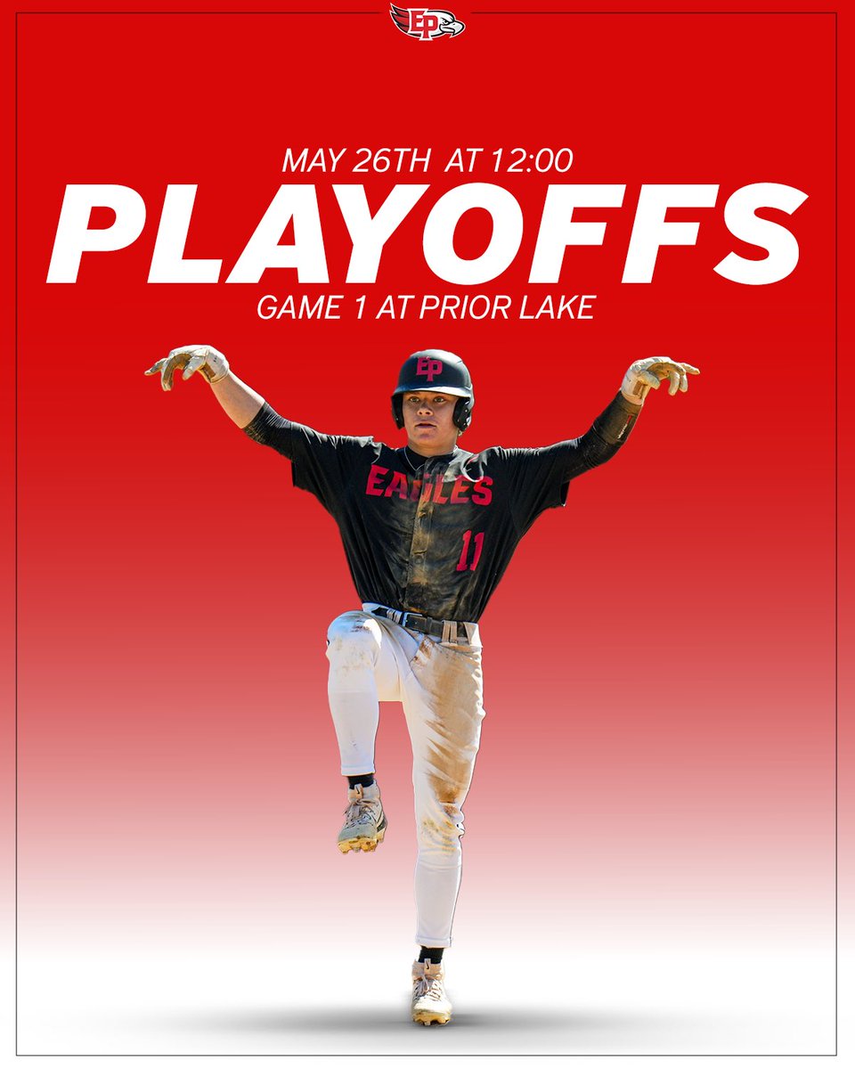 Section 2AAAA playoffs 

🗓️ Monday, May 26
🆚 Prior Lake
⏰ 12:00 PM
🏟️ Memorial Park
📍 Prior Lake 
🎟️ vancoevents.com/us/eventlist/p…