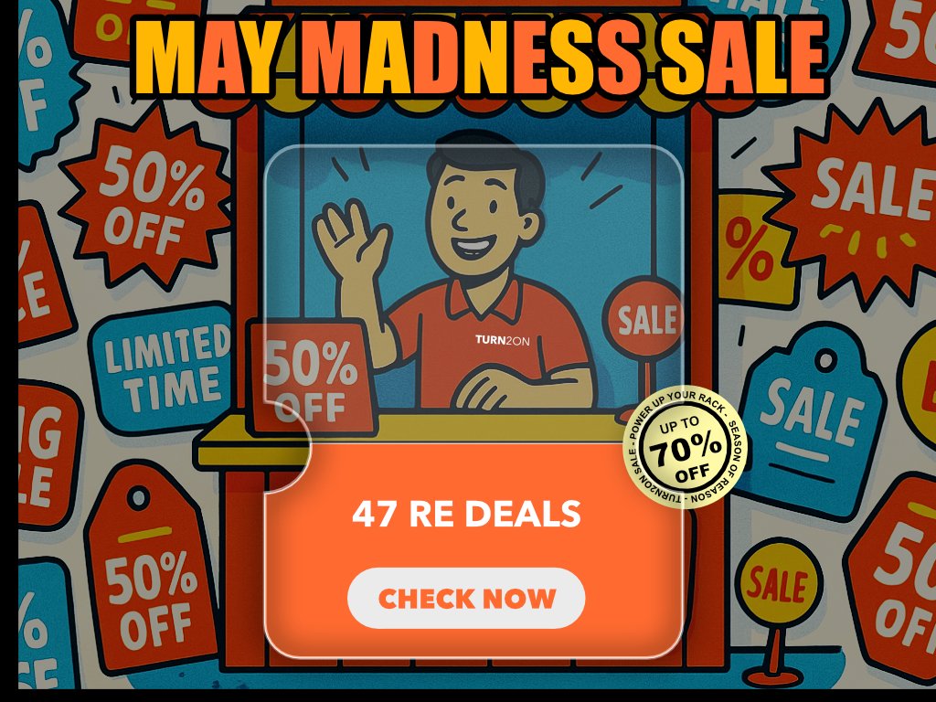 Turn2on's tweet image. MAD mAd MaD Madness Sale is here with Turn2on product deals!
47 Rack Extensions is waiting You!
Best time to PowerUp your rack with deals up to 70% off!
#Turn2on @reasonstudios #Sale #maymadness #reason #shop #may #addon #savenow #plugins #fx #instruments #utilities