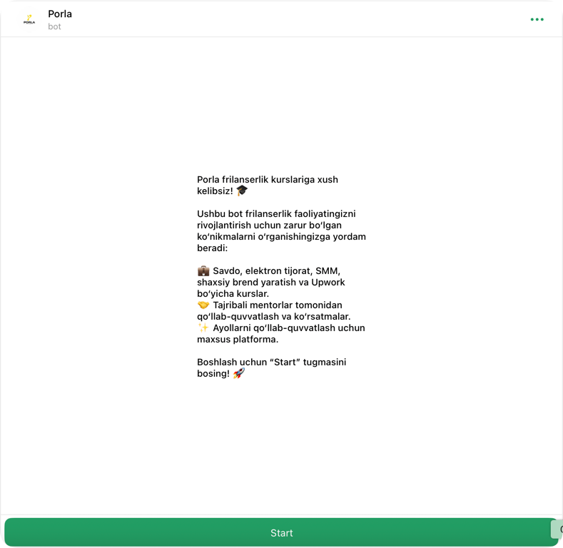 Porla - Telegram Learning Management System Thumbnail