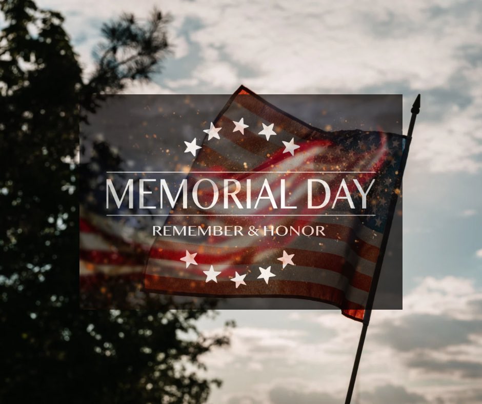 Today, we honor and remember those who gave everything for our freedom 🇺🇸