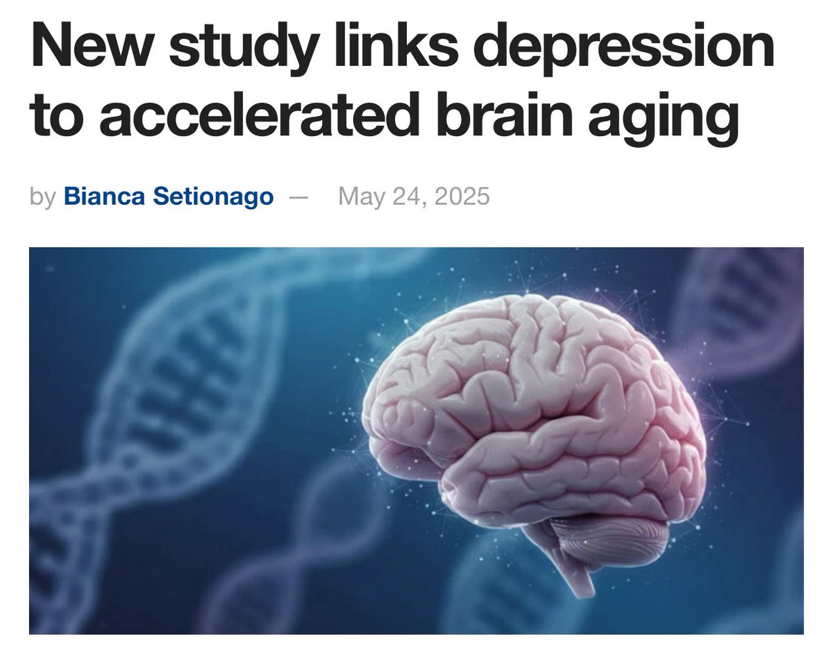 New study links depression to accelerated brain aging

A new study published in Psychological Medicine has found that individuals with major depressive disorder have brains that appear significantly older than their actual age, underscoring the connection between mental health