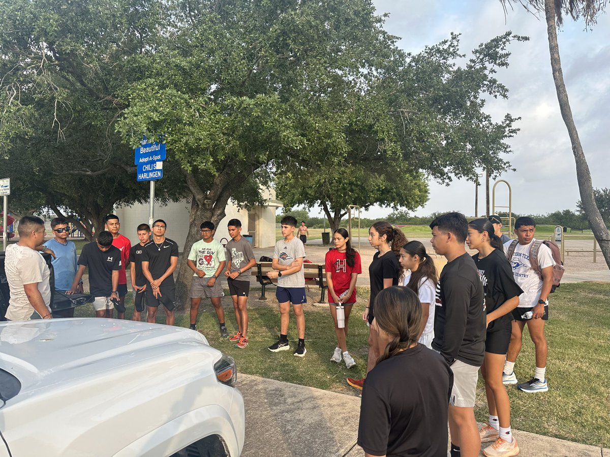 HTrackxc's tweet image. Day 1.  The only way to get it back is to go back to the beginning.  #CSND @HCISD_Athletics