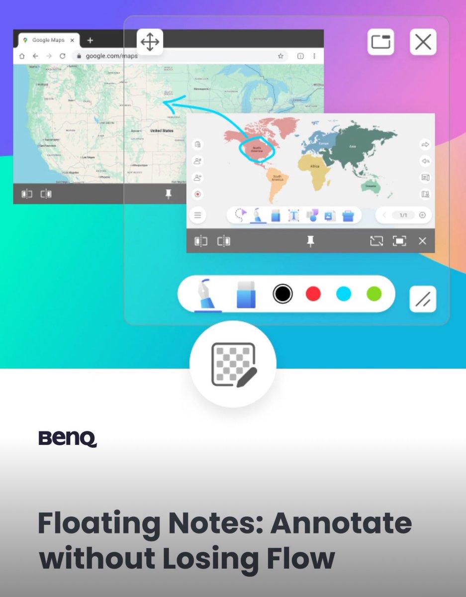 Introducing Floating Notes in EZWrite 6!
Write or draw over any screen, anytime—perfect for math, art, and on-the-fly teaching moments. No interruptions, just seamless annotation.

Try it out: lnkd.in/gGQ9Vv_K
More EdTech tools: lnkd.in/gGQgdpZX

#BenQforEducation