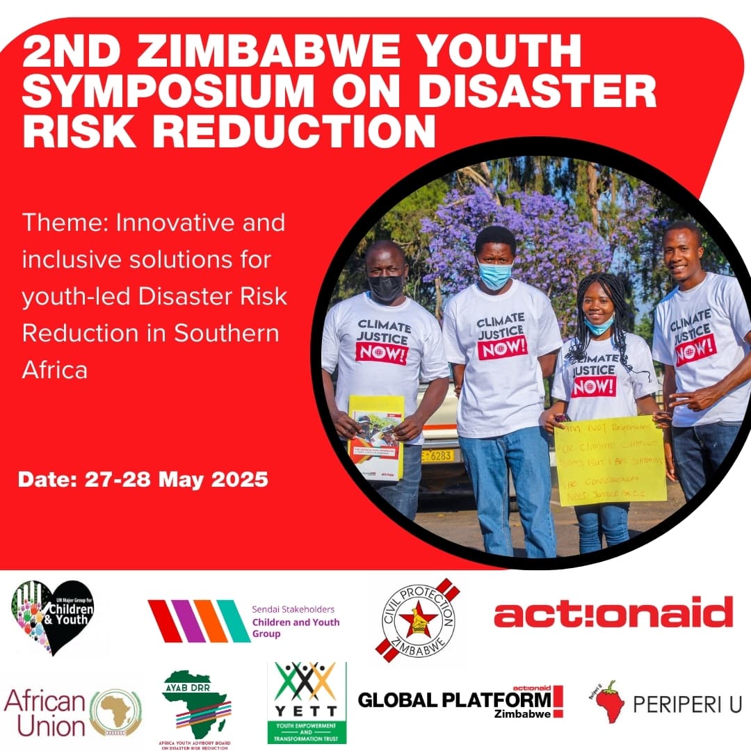 The 2nd Zimbabwe youth symposium on Disaster Risk is upon us.