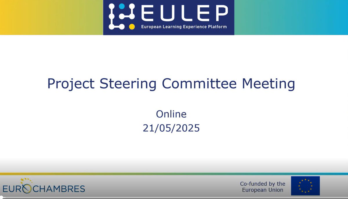 During the last PSC meeting, partners exchanged on their preparations of the capacity building sessions that are to involve 480 business people, noting that the campaigns are kicking off, starting with 🇮🇹: eulep.eu/8th-steering-c…