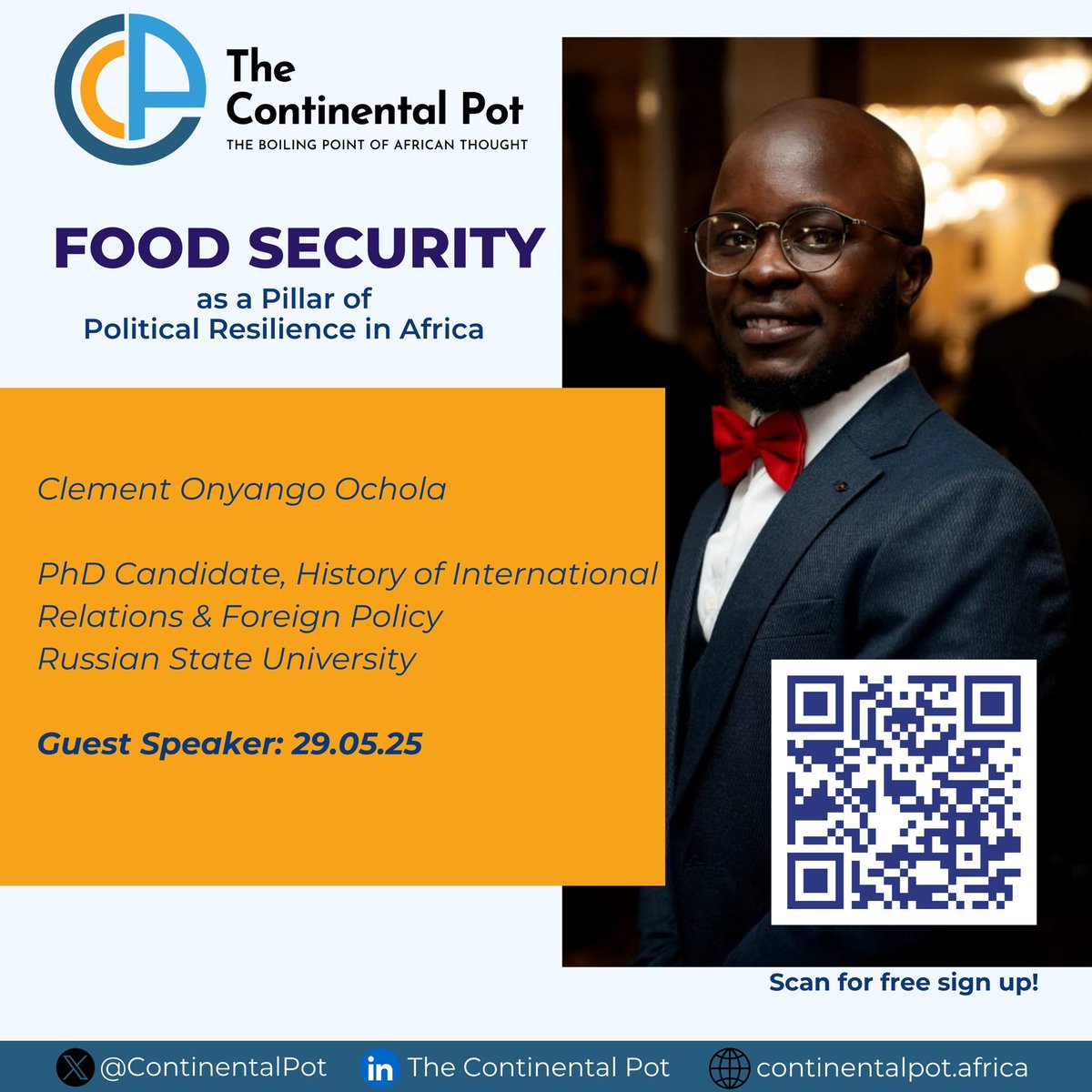 ContinentalPot's tweet photo. Our Speakers for this session are Gladys Njoroge, Climate Resilience Specialist, WFP Msc. Environmental and Biosystems Engineering, and Clement Ochola, a PhD Candidate, History of International Relations &amp; Foreign Policy https://t.co/V8zKI0Oiw5