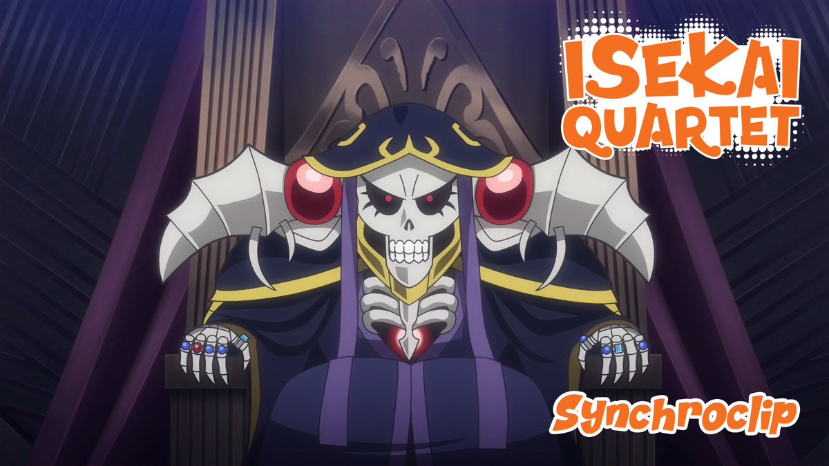 AniMoonAnime's tweet photo. Der Oberste Herrscher von Nazarick erhebt sich erneut!💀

Ainz Ooal Gown &amp; Co. betreten die schräge Welt von ISEKAI QUARTET! Ob Aqua mit dem OVERLORD klarkommt? 🤔

🛒 Jetzt vorbestellen &amp; beim Gewinnspiel mitmachen: 
https://t.co/YrmLsZvA2C

📺 Zum Clip: 
https://t.co/fTiqmgGfGt https://t.co/gF91CWauyX