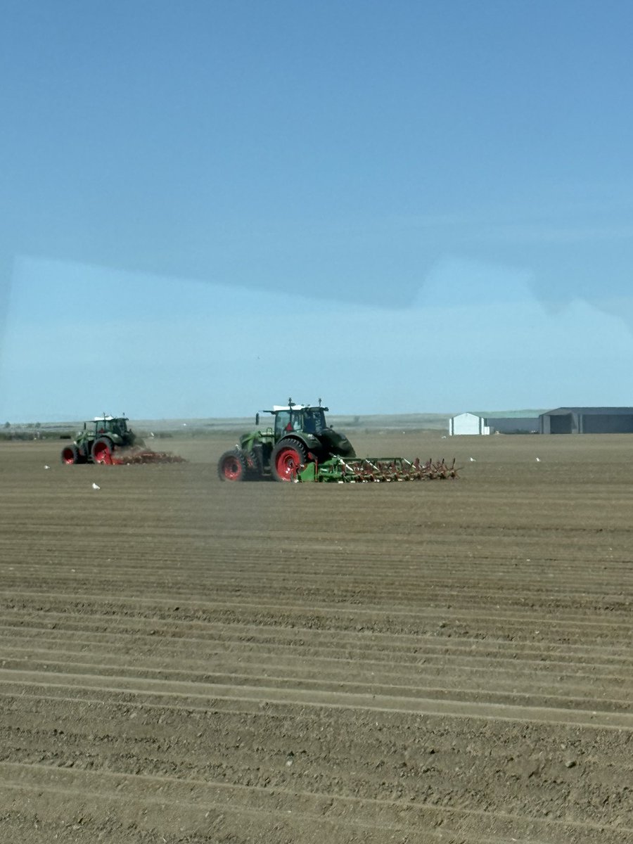 Rehilling , mowing , spraying and cleaning up #AgTwitter