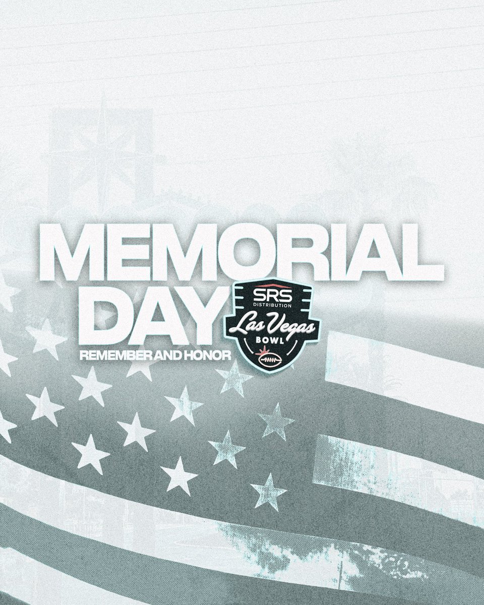 The Las Vegas Bowl remembers and honors the brave men and women who have made the ultimate sacrifice in service to our country. 🇺🇸 

#MemorialDay | #LVBowl