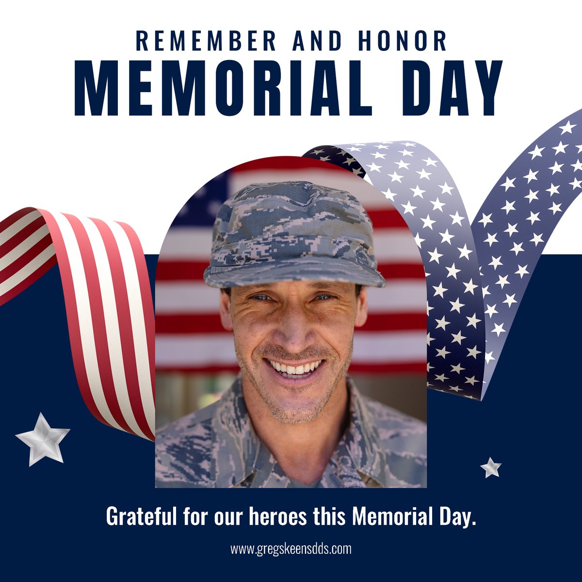 This Memorial Day, we honor those who made the ultimate sacrifice for our freedom. 🎖️ Our office will be closed May 27th so our team can observe this important holiday.

Emergency? Call our after-hours line.

#EncinitasDentist #MemorialDay #ThankYouVeterans