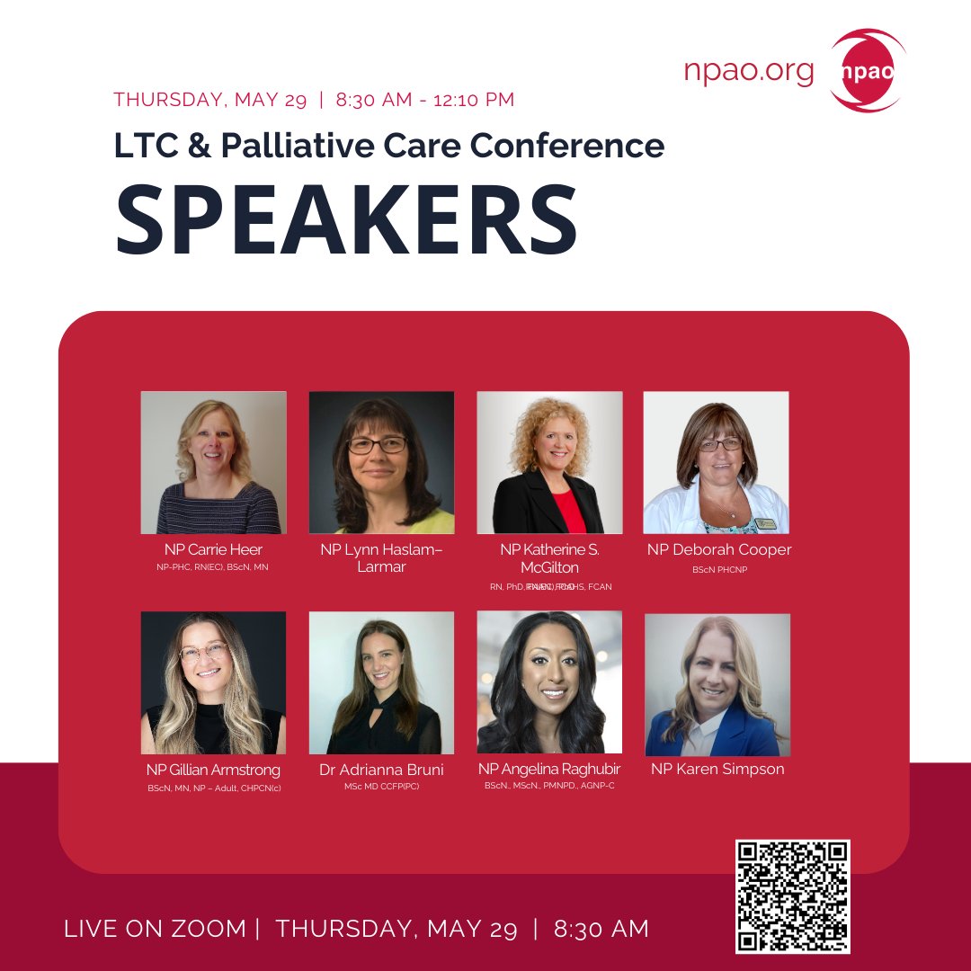 Mark your calendars! The LTC &amp; Palliative Care Conference is happening May 29, 2025! Join us virtually to gain the latest knowledge in long-term &amp; palliative care. 
Stay ahead in long-term &amp; palliative care 👉 Register now: loom.ly/FoQX9JQ 

Special Guest Speakers:
🎤 NP