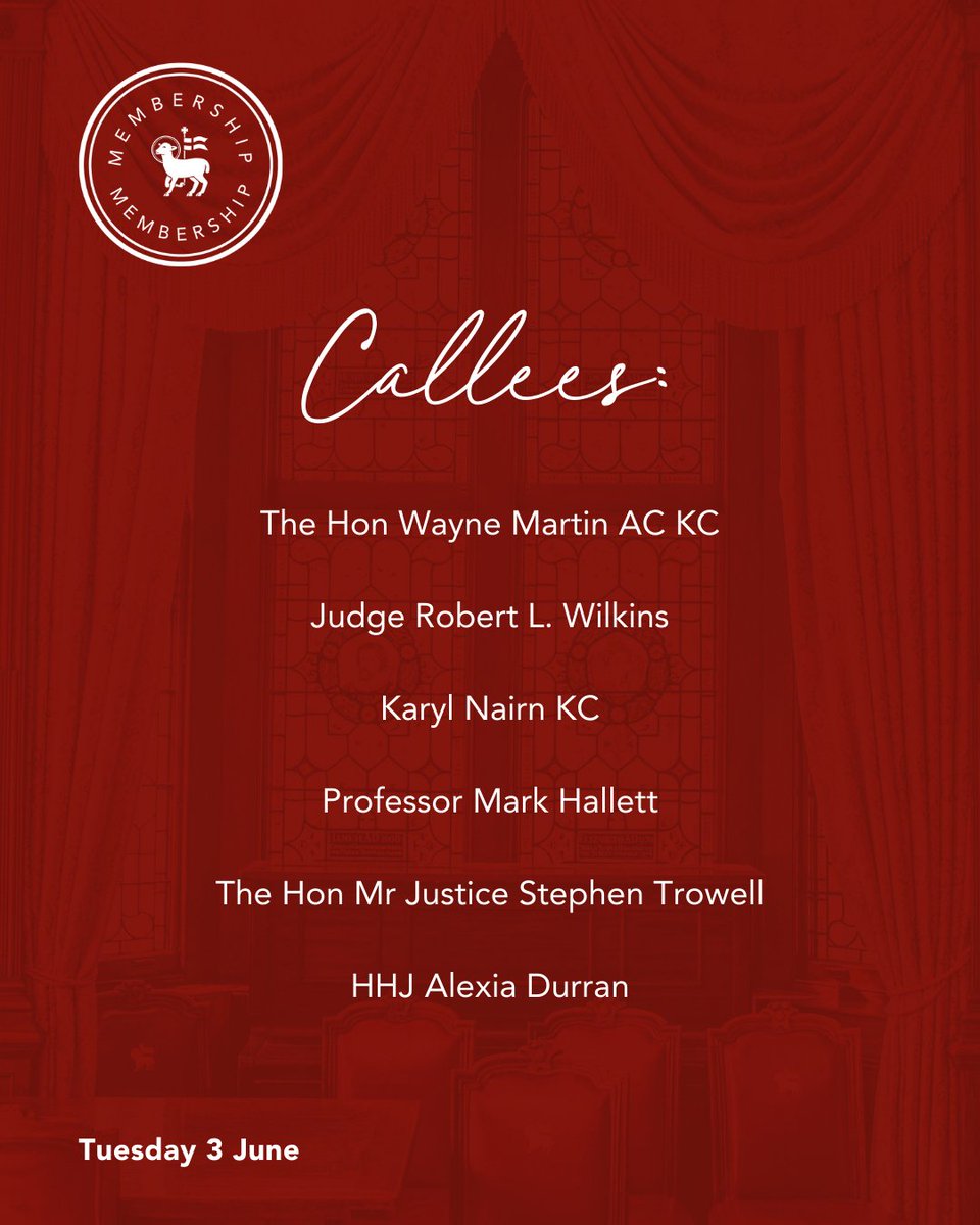 On Tuesday 3 June, a group of elected professionals will be asked to take their seat at the High Table as they are Called to the Bench. Guests are most welcome. Book your place: loom.ly/-DykSxI