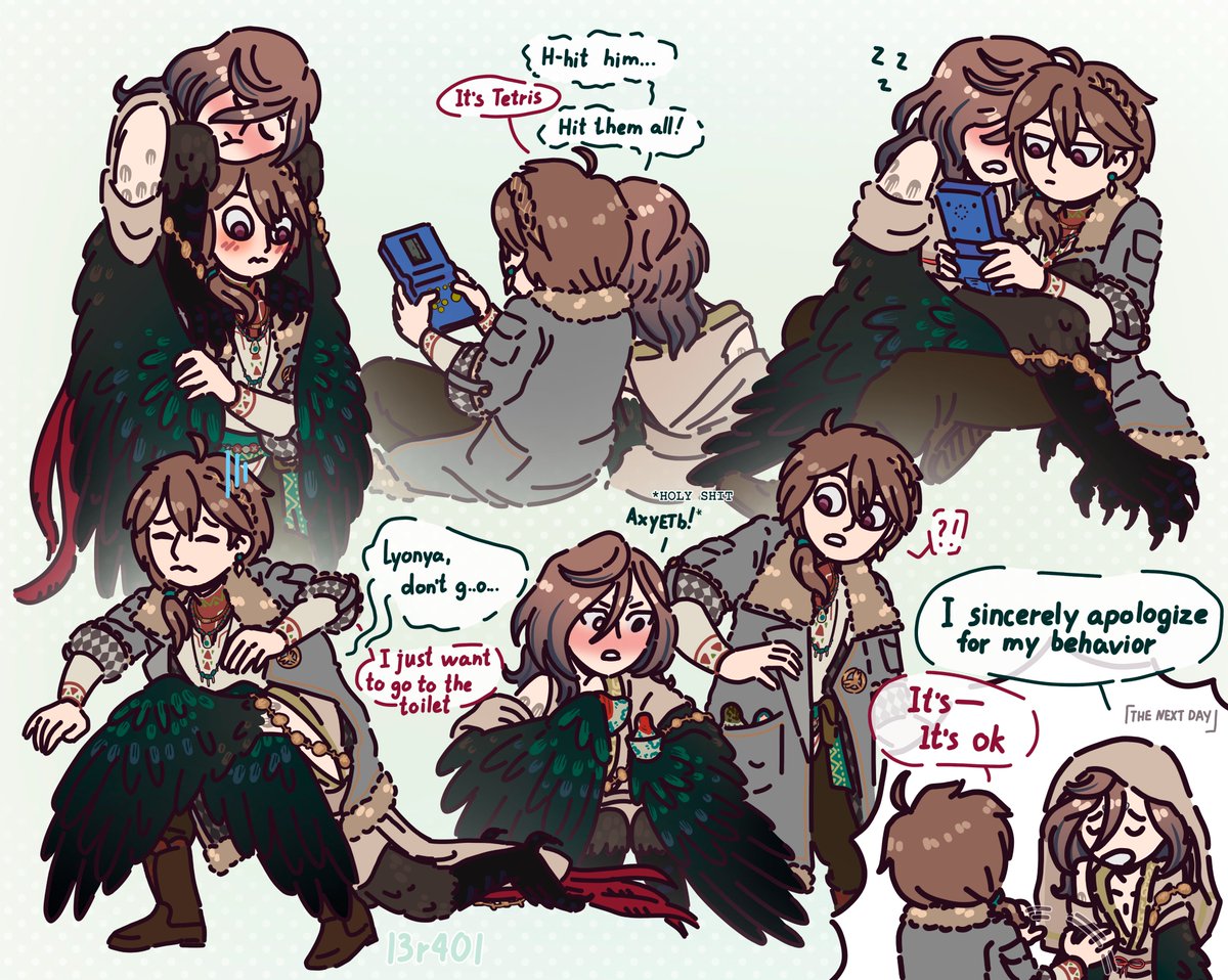 l3r40l's tweet image. Getian ate enough fermented berries to get drunk, but not enough to pass out
#重返未来1999 #Reverse1999 #R1999
#Getian #Leonid #Nameday
#leotian