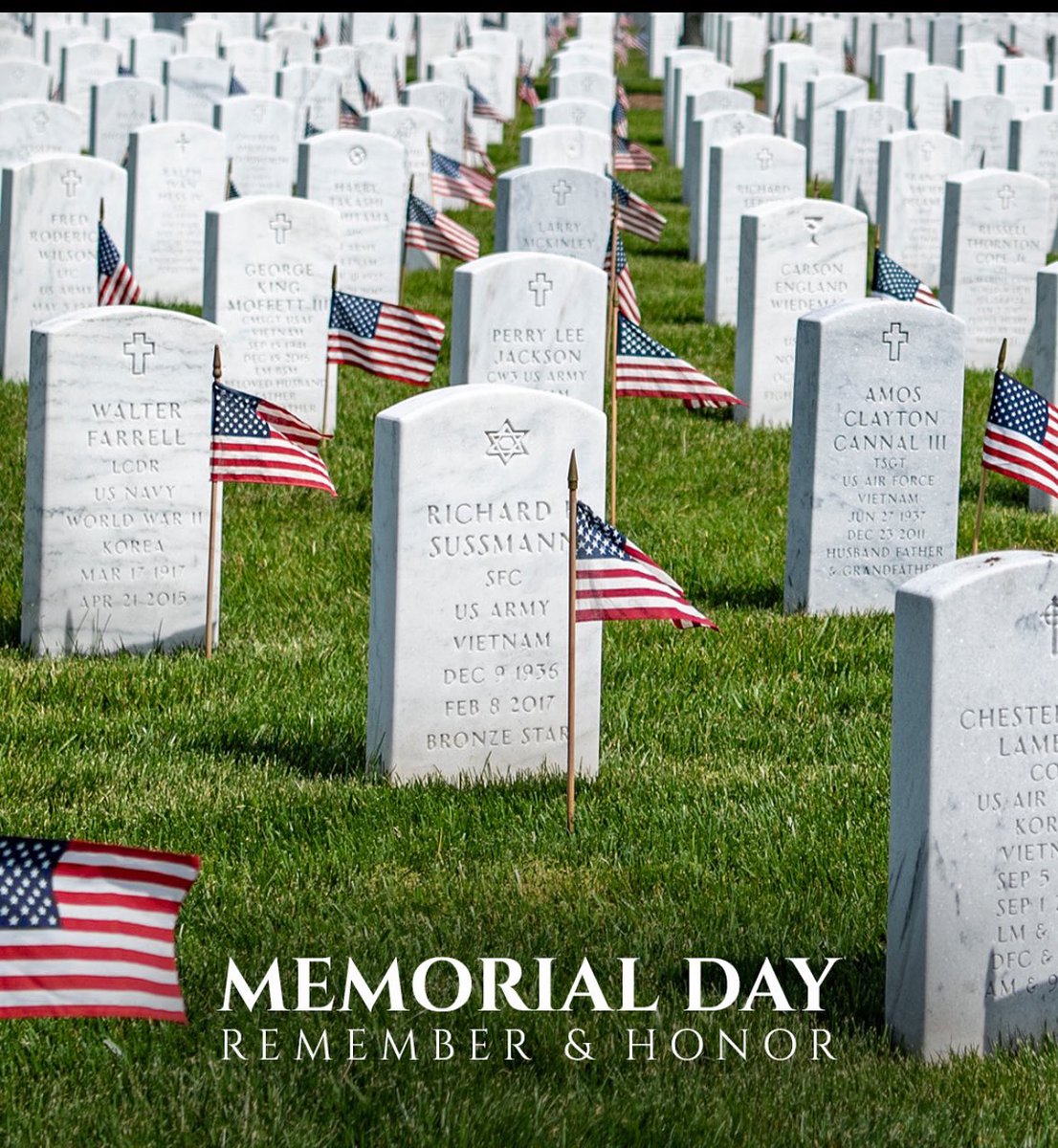 Today let us remember and give thanks ￼to all those who gave the ultimate sacrifice to protect this great nation.

Have a blessed and safe day everyone. 🇺🇸 #MemorialDay