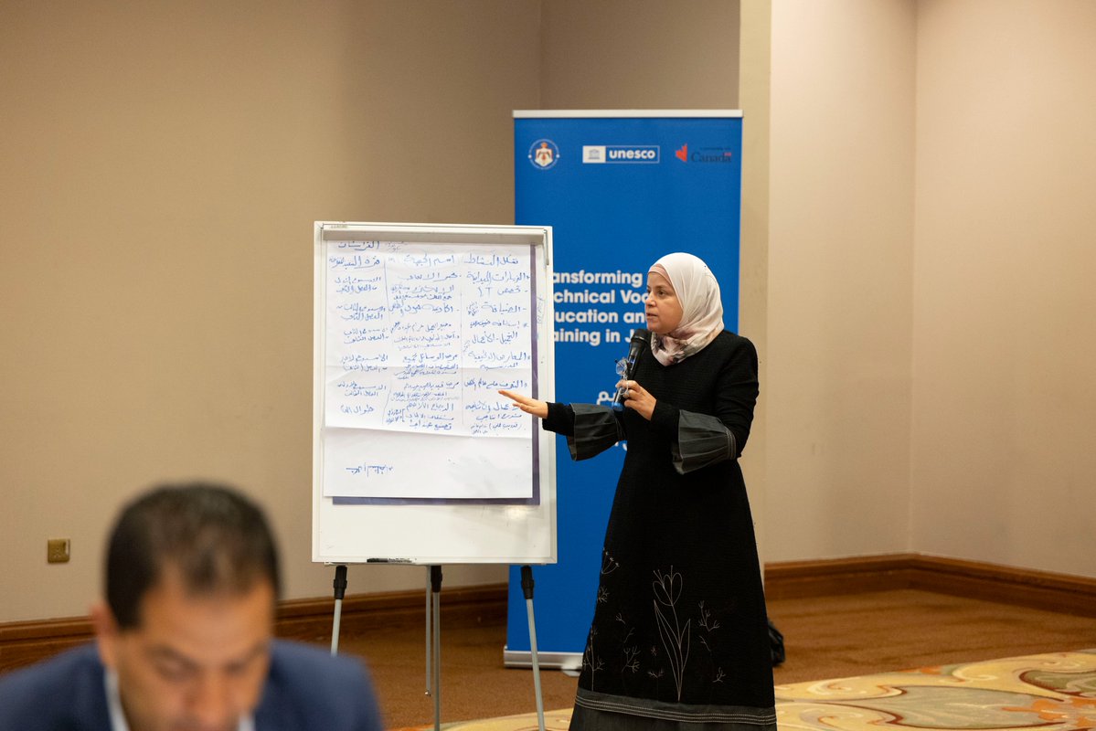 UNESCO Jordan Office (@unescojordan) on Twitter photo ✨Preparing today’s youth for tomorrow’s careers!
#UNESCO and <a href="/edugovjo/">وزارة التربية والتعليم الأردنية</a> held a workshop for 12 pilot vocational schools to strengthen work-based learning and #CareerGuidance, key tools for bridging the gap between skills and market needs. #TVET4FUTURE <a href="/CanEmbJordan/">Canada in Jordan</a> <a href="/CanadaDev/">Development Canada</a> ✨Preparing today’s youth for tomorrow’s careers!
#UNESCO and <a href="/edugovjo/">وزارة التربية والتعليم الأردنية</a> held a workshop for 12 pilot vocational schools to strengthen work-based learning and #CareerGuidance, key tools for bridging the gap between skills and market needs. #TVET4FUTURE <a href="/CanEmbJordan/">Canada in Jordan</a> <a href="/CanadaDev/">Development Canada</a>