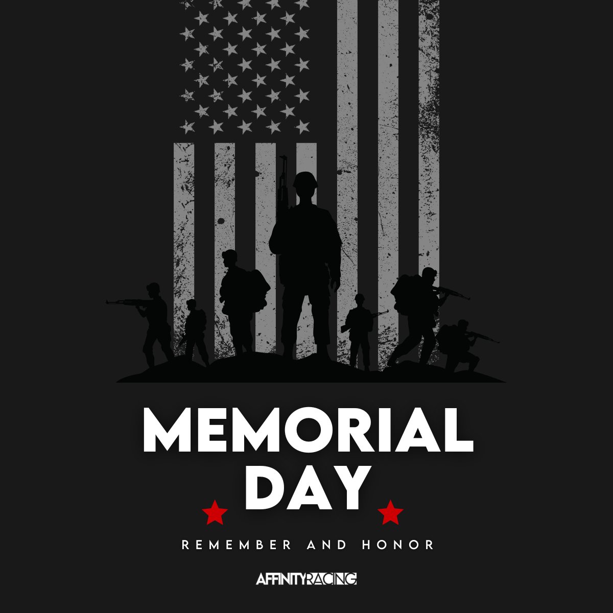 Affinity Racing hopes you join us to Remember and Honor on this Memorial Day. 🇺🇲