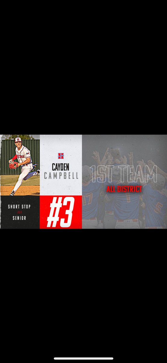 Congrats to ⁦⁦<a href="/Cayden_0725/">Cayden Campbell</a>⁩ on being voted District 15-5A 1st team Shortstop!