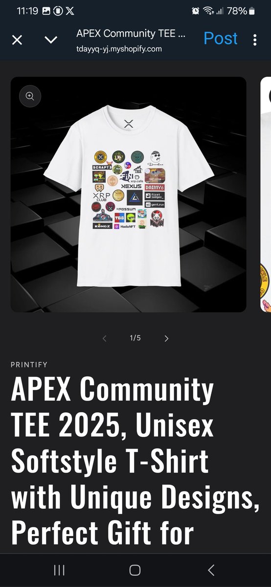 Just ordered my APEC Community tee-shirt from the <a href="/xrppossum/">XRPL Awesome Possum</a> store. Cant wait to wear it. 🔥🔥🔥😍