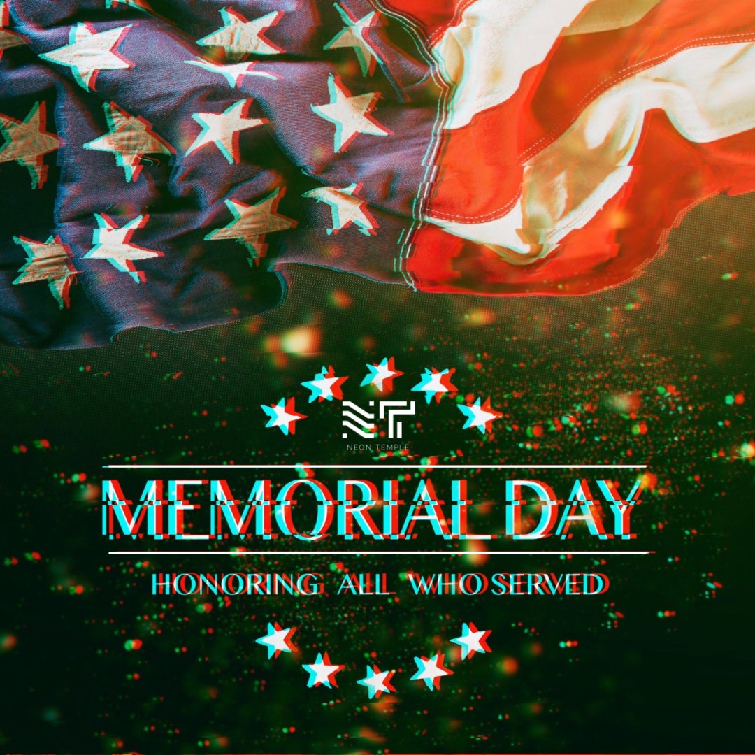 Today we honor those who gave everything.

As a veteran-owned company, Memorial Day is a time of deep reflection.

Never forgotten. Forever honored.
#MemorialDay #HonorTheFallen #VeteranOwned #NeonTemple