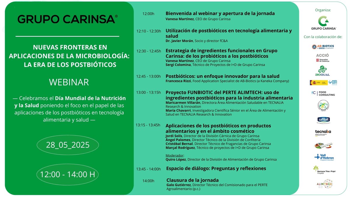 Asemac (@esasemac) on Twitter photo Interesante webinar que tendrá lugar este próximo miércoles a partir de las 12h, por parte de <a href="/Grupo_CARINSA/">Grupo Carinsa</a> empresa colaboradora de ASEMAC
Incripciones 👇
docs.google.com/forms/d/e/1FAI… Interesante webinar que tendrá lugar este próximo miércoles a partir de las 12h, por parte de <a href="/Grupo_CARINSA/">Grupo Carinsa</a> empresa colaboradora de ASEMAC
Incripciones 👇
docs.google.com/forms/d/e/1FAI…