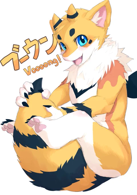 スペースで描いたブーウンちゃん 