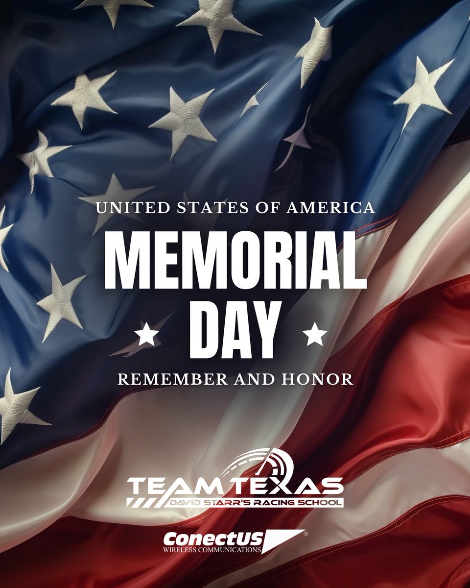 TeamTXDrivin's tweet image. 🇺🇸Happy Memorial Day! 🇺🇸We are so thankful for the sacrifices that have been made for our freedom. ♥️🤍💙
@MyConectUS @TXMotorSpeedway @kimstarrtexas @starr_racing