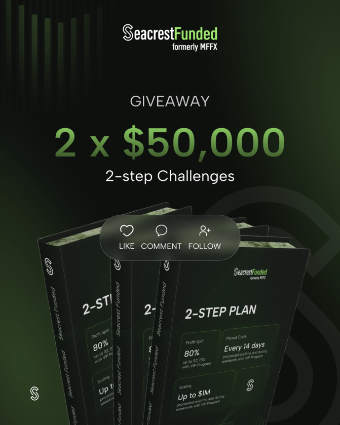 New Giveaway 2 X $50K 2 Step Accounts up for grabs
✅ Must follow me <a href="/joshuadstout/">Joshua@SeacrestFunded</a> ,<a href="/MattLeech/">Matt</a> 
✅ Must repost and like
Winners will be announced June 1st 2025 around midnight