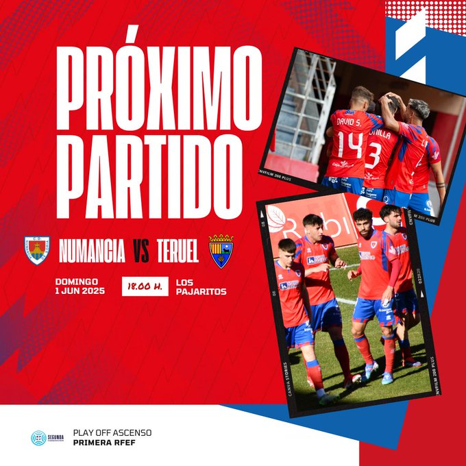 La vuelta entre el <a href="/cdnumancia/">CD Numancia</a>  y el <a href="/TeruelCd/">Club Deportivo Teruel</a>  se podrá seguir en directo a través de <a href="/aragontv/">Aragón TV</a>  #entaltoaragon #deportearagones