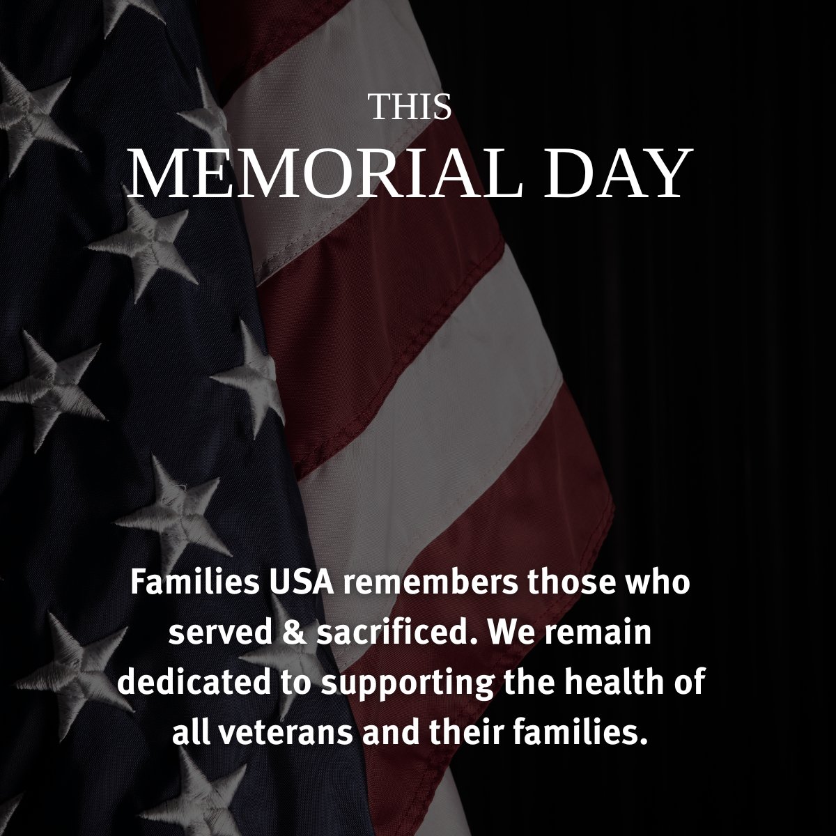 Wishing you a safe and healthy Memorial Day.
