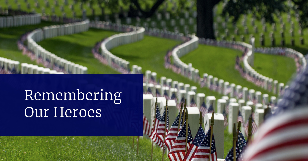 Today, on Memorial Day, we honor and remember those who served and sacrificed for our country.