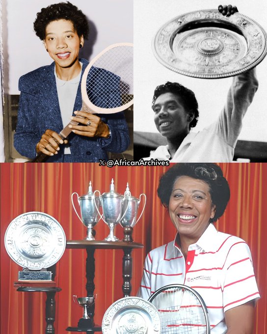 On this day in 1956, Althea Gibson became the first Black athlete to win the French Open.

The following year she became the first Black athlete to win Wimbledon.