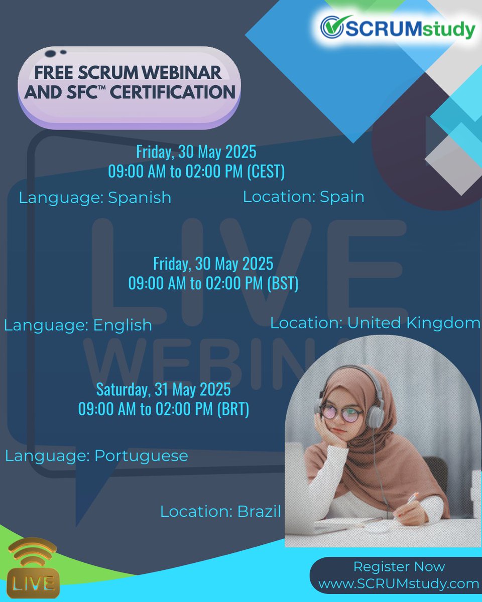 SCRUMstudy (@scrumstudy_) on Twitter photo ๐๐ป๐ฟ๐ผ๐น๐น ๐ถ๐ป ๐๐ฟ๐ฒ๐ฒ ๐ฉ๐ถ๐ฟ๐๐๐ฎ๐น ๐๐ป๐๐๐ฟ๐๐ฐ๐๐ผ๐ฟ-๐น๐ฒ๐ฑ ๐ฆ๐ฐ๐ฟ๐๐บ ๐๐๐ป๐ฑ๐ฎ๐บ๐ฒ๐ป๐๐ฎ๐น๐ ๐๐ฒ๐ฟ๐๐ถ๐ณ๐ถ๐ฒ๐ฑ ๐๐น๐ฎ๐๐๐ฒ๐ ๐ฎ๐ป๐ฑ ๐๐ฒ๐ ๐๐ฒ๐ฟ๐๐ถ๐ณ๐ถ๐ฒ๐ฑ ๐ณ๐ผ๐ฟ ๐๐ฟ๐ฒ๐ฒ.
Register Here: scrumstudy.com/classes/scrum-โฆ
#scrum #scrumstudy #SFC #webinar #onlinelearning ๐๐ป๐ฟ๐ผ๐น๐น ๐ถ๐ป ๐๐ฟ๐ฒ๐ฒ ๐ฉ๐ถ๐ฟ๐๐๐ฎ๐น ๐๐ป๐๐๐ฟ๐๐ฐ๐๐ผ๐ฟ-๐น๐ฒ๐ฑ ๐ฆ๐ฐ๐ฟ๐๐บ ๐๐๐ป๐ฑ๐ฎ๐บ๐ฒ๐ป๐๐ฎ๐น๐ ๐๐ฒ๐ฟ๐๐ถ๐ณ๐ถ๐ฒ๐ฑ ๐๐น๐ฎ๐๐๐ฒ๐ ๐ฎ๐ป๐ฑ ๐๐ฒ๐ ๐๐ฒ๐ฟ๐๐ถ๐ณ๐ถ๐ฒ๐ฑ ๐ณ๐ผ๐ฟ ๐๐ฟ๐ฒ๐ฒ.
Register Here: scrumstudy.com/classes/scrum-โฆ
#scrum #scrumstudy #SFC #webinar #onlinelearning