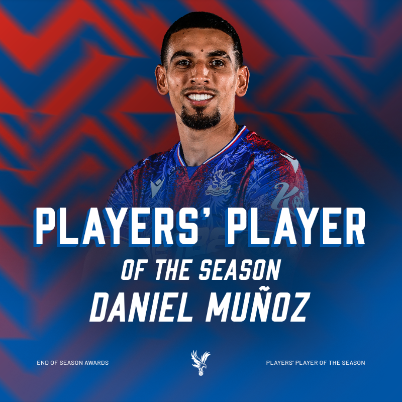 CPFC's tweet photo. The players have voted for Danny as their Player of the Season! 🔥

#CPFC