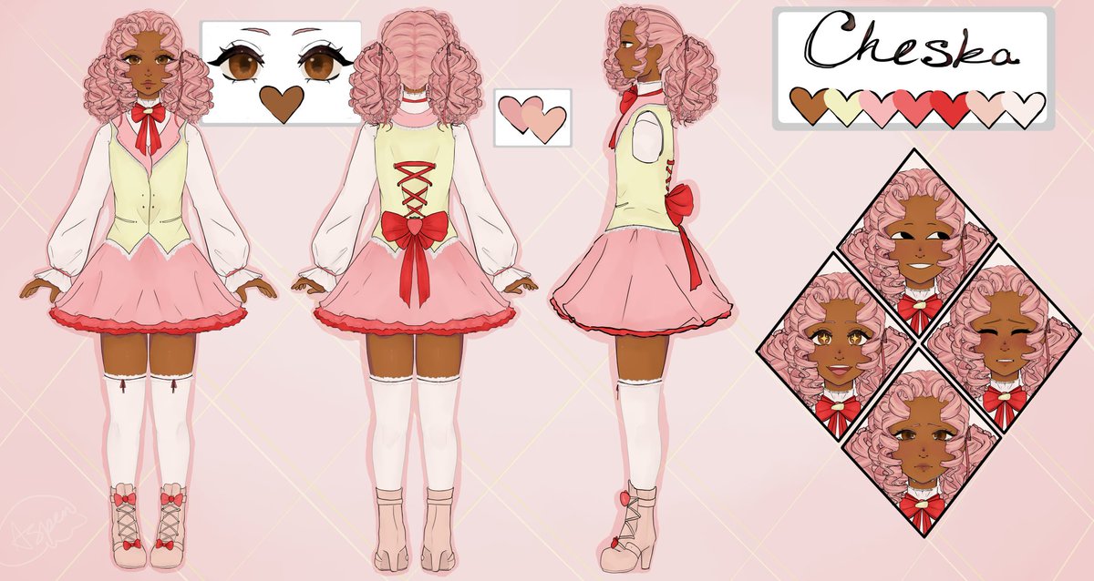 AspenKodama's tweet photo. I had the pleasure of drawing this absolutely gorgeous design for @Chemila_ 
#art #Vtuber https://t.co/cLokMg1Llu
