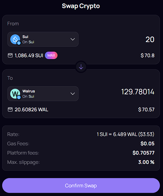 NewmoneyAI's tweet photo. Swapping on Sui is easier than ever! 

Newmoney wallet gives you the power to crosschain swap to Sui from Solana and EVMs. Once you're there, freely swap onchain with our aggregated swaps, live now! https://t.co/dVvDspbZ3e