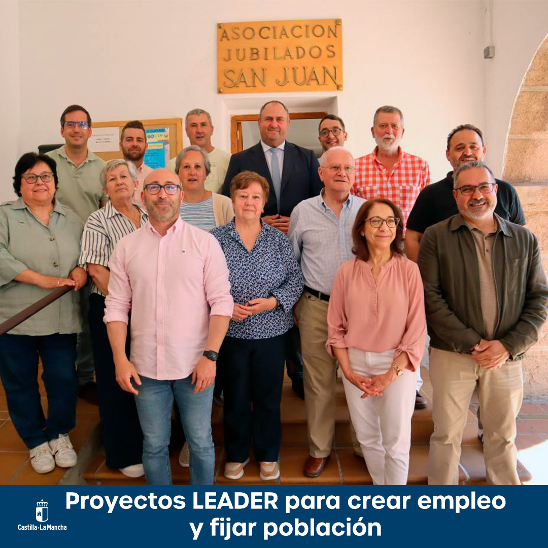 ✅ #CLM destaca los proyectos #LEADER para crear empleo, fijar población y mejorar la vida en los pueblos.

El Gobierno regional está apoyando a quienes apuestan por emprender en pequeños municipios.

ℹ️ castillalamancha.es/node/402430