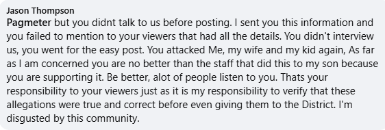 JThompsonCALI's tweet photo. @PAGMETER I posted the same reply here as I did on FB. You knew about ALL the details and you led with your story and haven't even modified it since posting. Here are all the allegations that are going in the program. https://t.co/YS6J8ynaiR