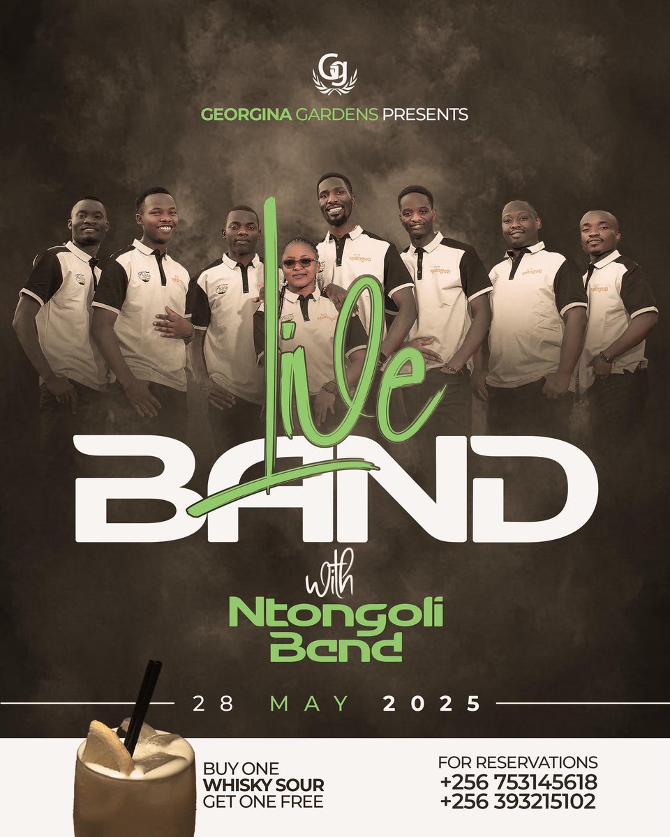 GeorginaGardens's tweet photo. Live Music Wednesdays!
This Wednesday, let Ntongoli Band set the mood at Georgina Gardens Hotel. Come for the music, stay for the experience. π·β¨ #GeorginaLive #MidweekGroove https://t.co/wUzulTpP6i